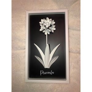 Primula Black and White Wall Art